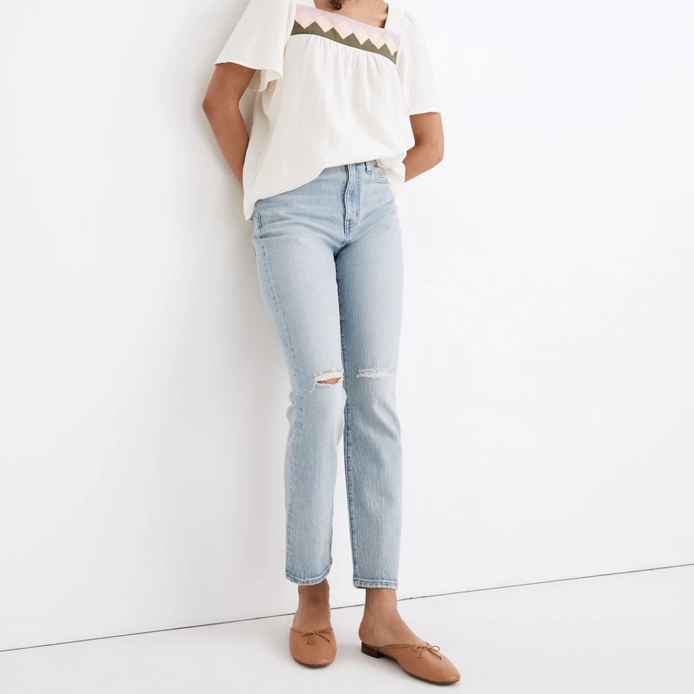 Madewell High-Rise Slim Crop Boyfriend Jeans 24